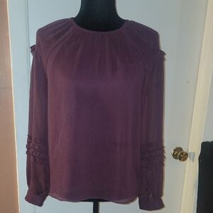 Ann Taylor Plum Blouse